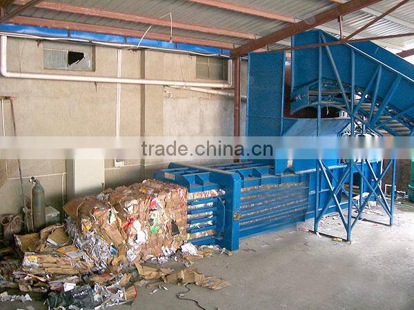 PL control CE&ISO horizontal semi-automatic baler