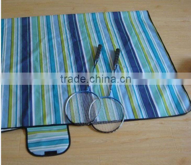 Picnic Time Blanket Tote, X-Large, Blue Stripe beach mat