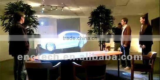 door to door marketing products transparent/ holographic rear projection screen film