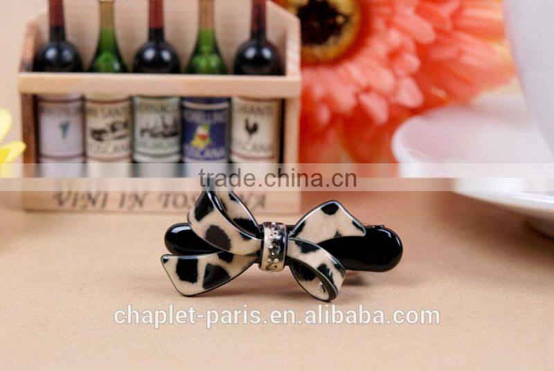 Rhinestone bow french pin fashion hair jewellery