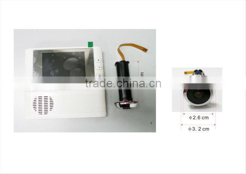 2.8 inch LCD remote video talk digital door peephole viewer,wired doorbell with camera,peephole door eye
