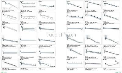 Chrome clothes display straight hanging rod