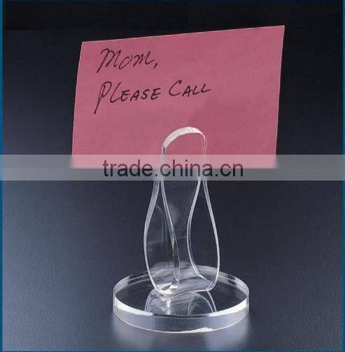 innovative design clear clip acrylic place card holders shenzhen factory