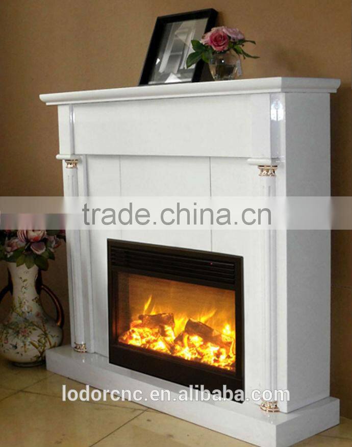 Q-01metal english style fireplace with remote control