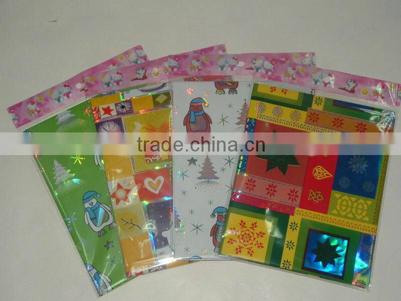hot sale wholesale gift wrap paper/aluminium film/art paper/laser/bopp
