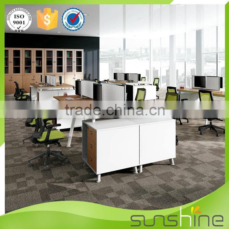 YS-SW05 Office Computer Workstation Furniture 4 Person Seating MFC Board Table Desktop Partition Screen Manufacturers