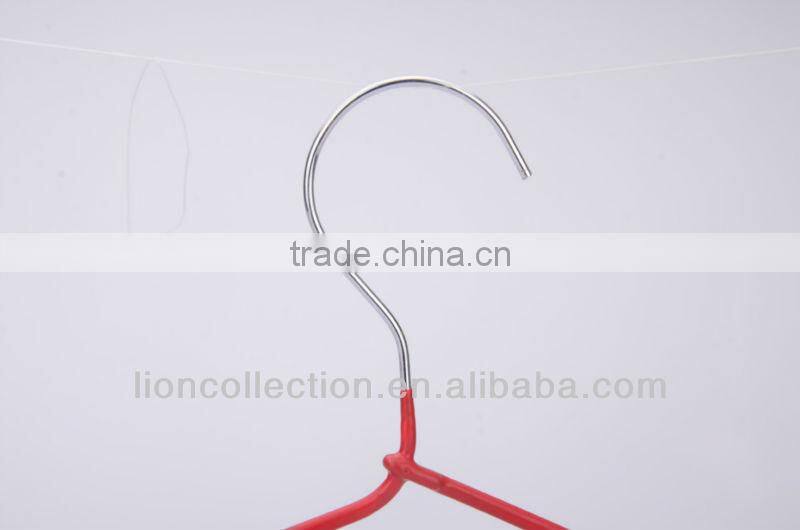 LEC-M5034 Red Color Space Saving Metal Hanger