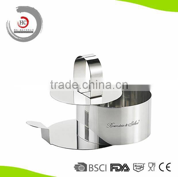 Bakeware ZGY Retractable Stainless Steel Circle Mousse ring cake mold baking tool set shape size adjustable 24.5-30.5cm