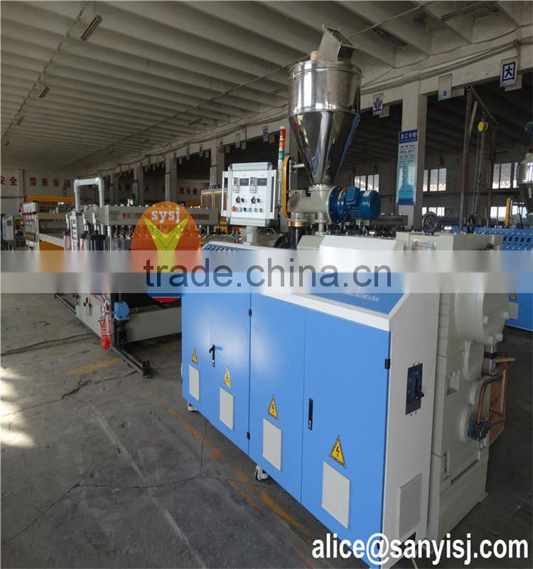 Wood plastic construction formwork production line/plastic extruder