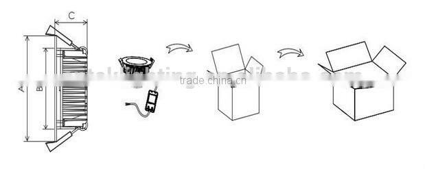 Trade Assurance 12W dimmable LED Downlight