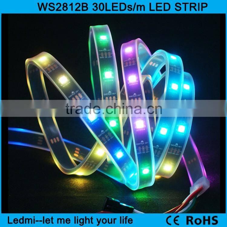 5m/roll 5v smd5050 rgb led strip ws2811 ws2812b addressable led strip