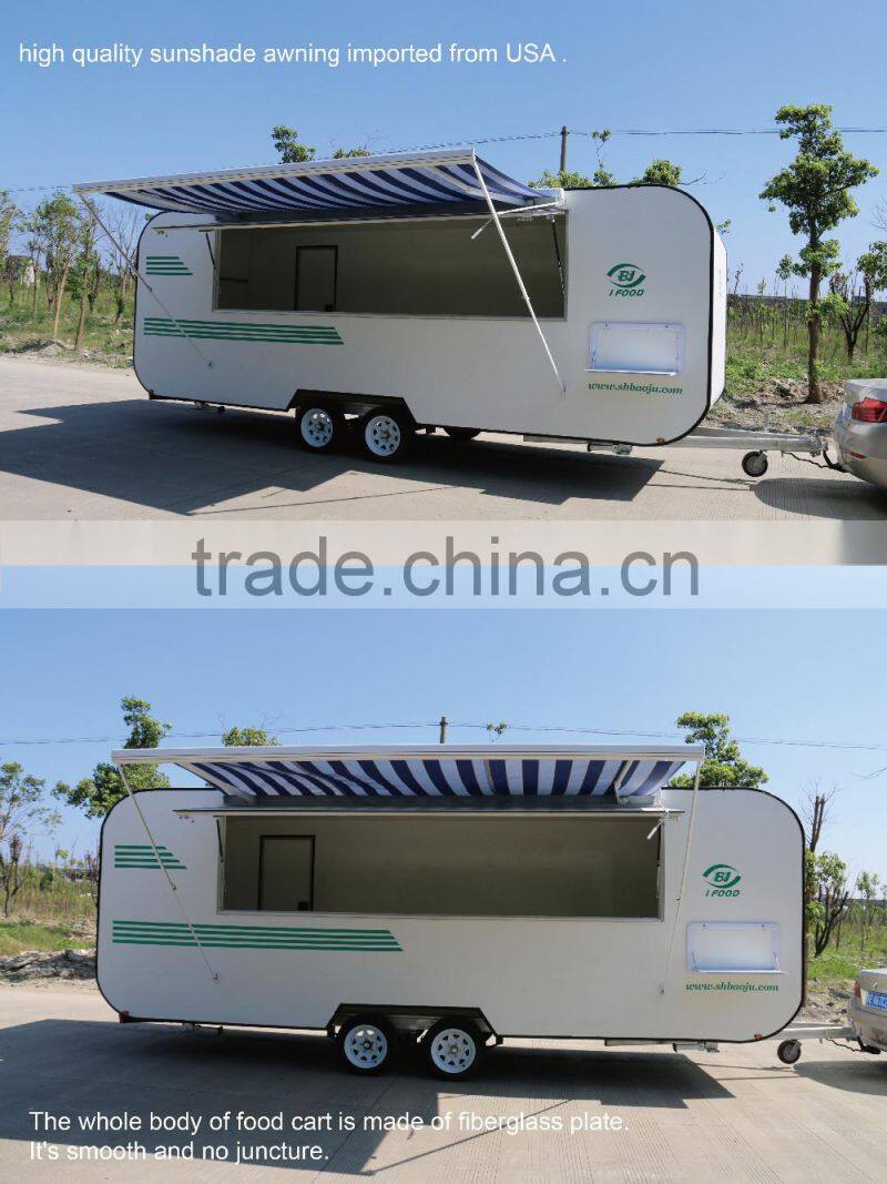 2015 hot sales best quality mobile food scooter caravan donut food caravan mobile snack food caravan