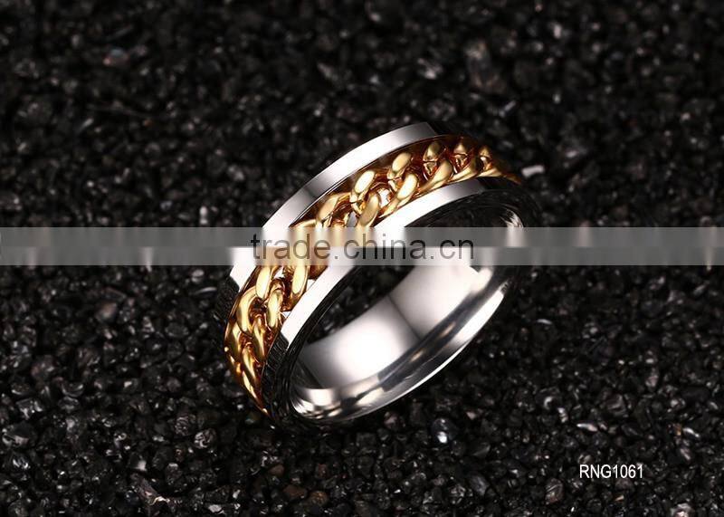 Stainless steel chain Men's Rings Personalized Rings wholesale