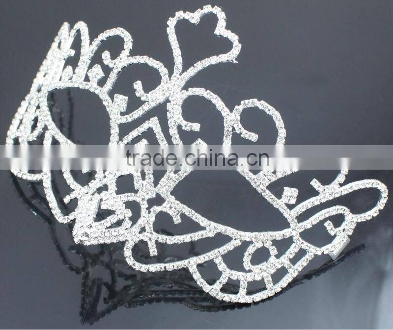 Unique Design New Fashion Beautiful Silver Party Mask with Rhinestone H0805
