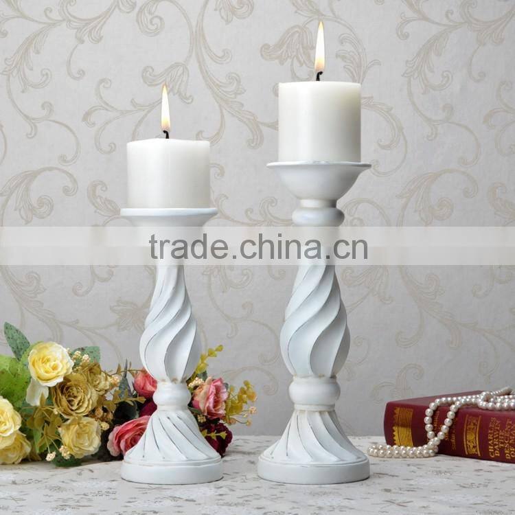 Wholesale decorative resin tall candle holders for weddings