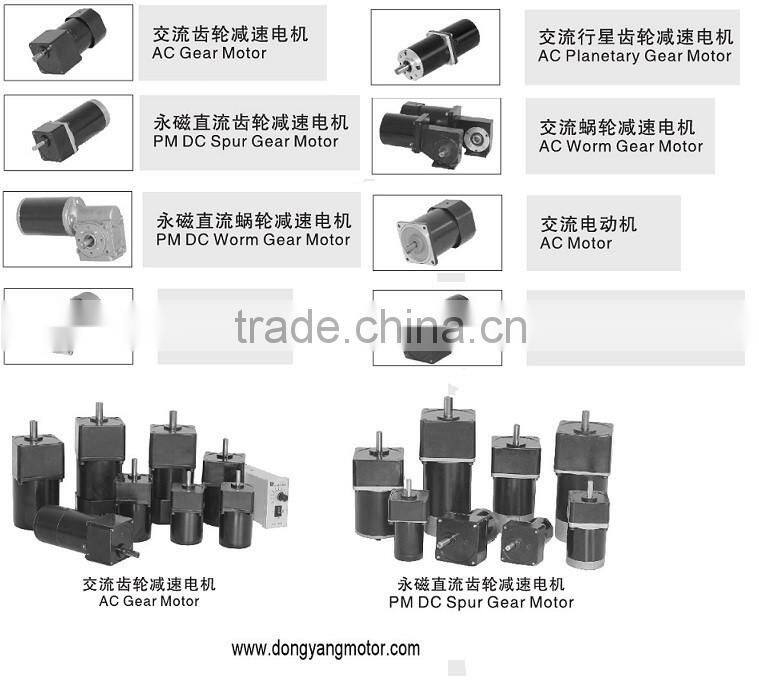 AC Induction Motor with Worm Gear Reducer 200w