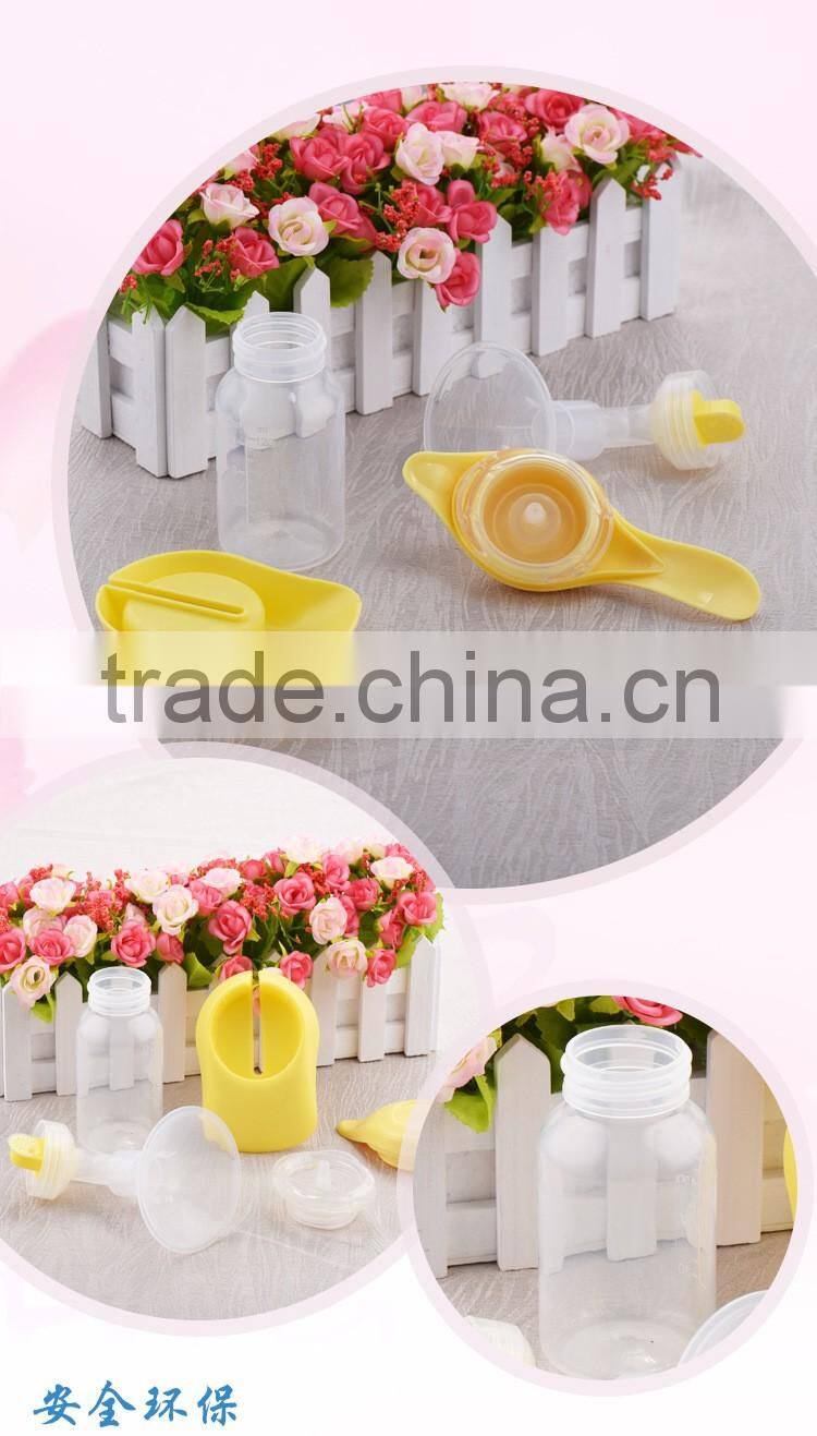 New Arrival 100% Food Grade BPA Free Manual Breast Pump for mother mom's manual breast pump with bottle