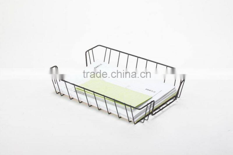 B8011 office desktop accessories metal wire document tray