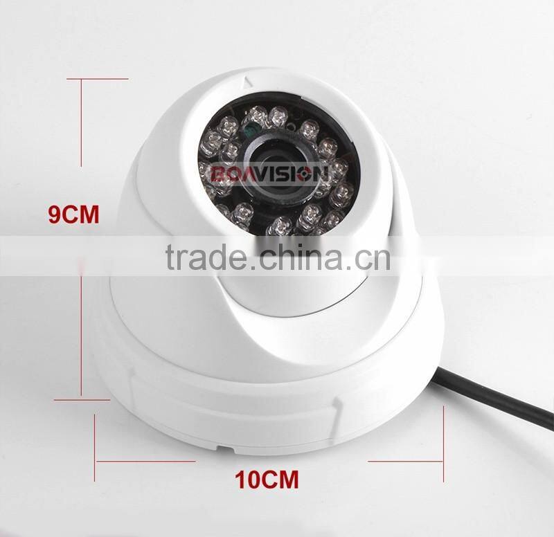 Full HD 1MP/720P Real-time IR 20M Dome HDCVI Camera With 24Pcs Leds 3.6MM Lens Day&Night Vision Indoor Use