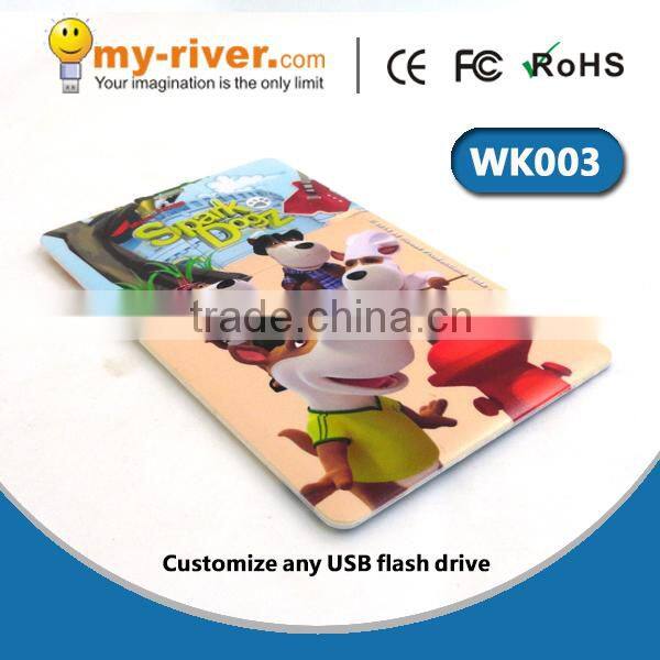 2016 promotion Credit card usb flash drive 4gb wholesale customize