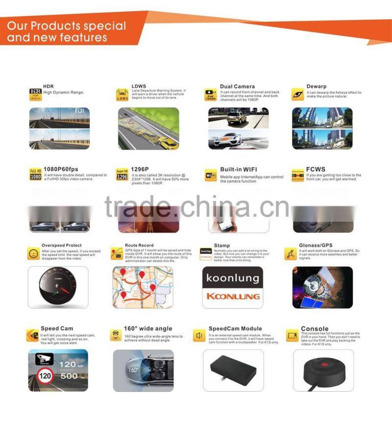Ambarella A7 super HD DVR vehicle blackbox dvr