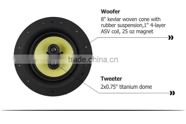 Indoor 8 inch Coaxial Two Way Ceiling Speaker