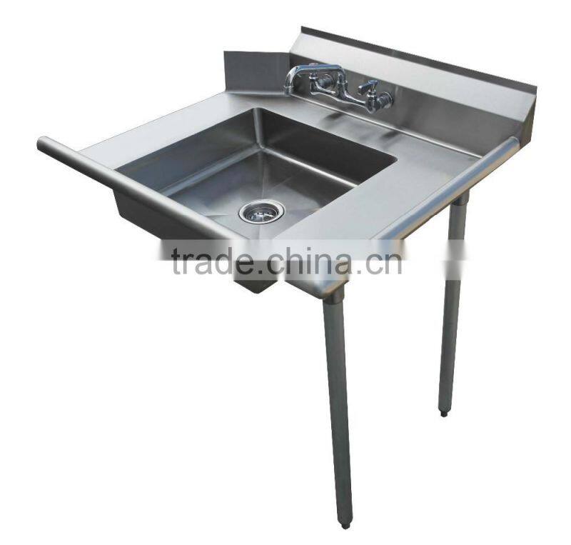 NSF Approval Stainless Steel Soiled Dish Table / Washing Table