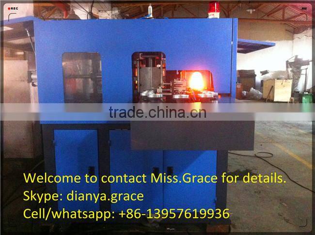 hand feeding preform automatic blow moulding machine