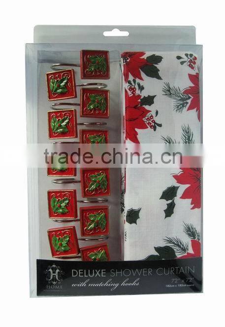 Christmas shower curtain ,bath curtain,peva shower curtain