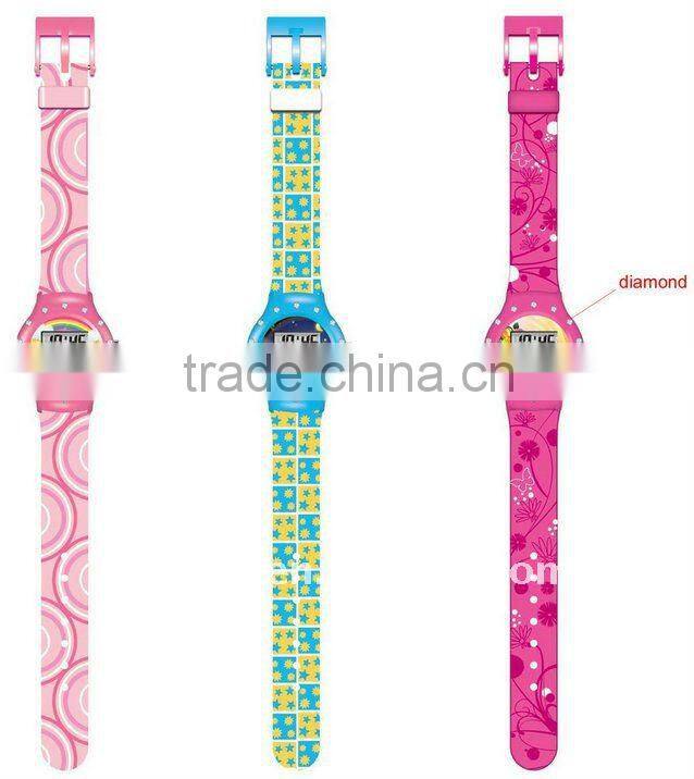 Silicone Diamond Quartz Watch
