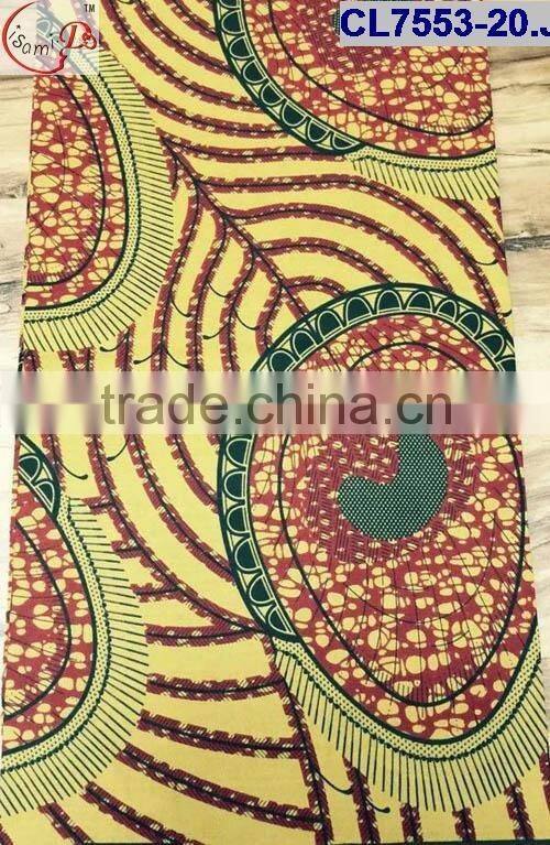 CL7553(19-24) different pattern Africa cotton wax Jacquard style holland wax african wax print fashion wax fabric