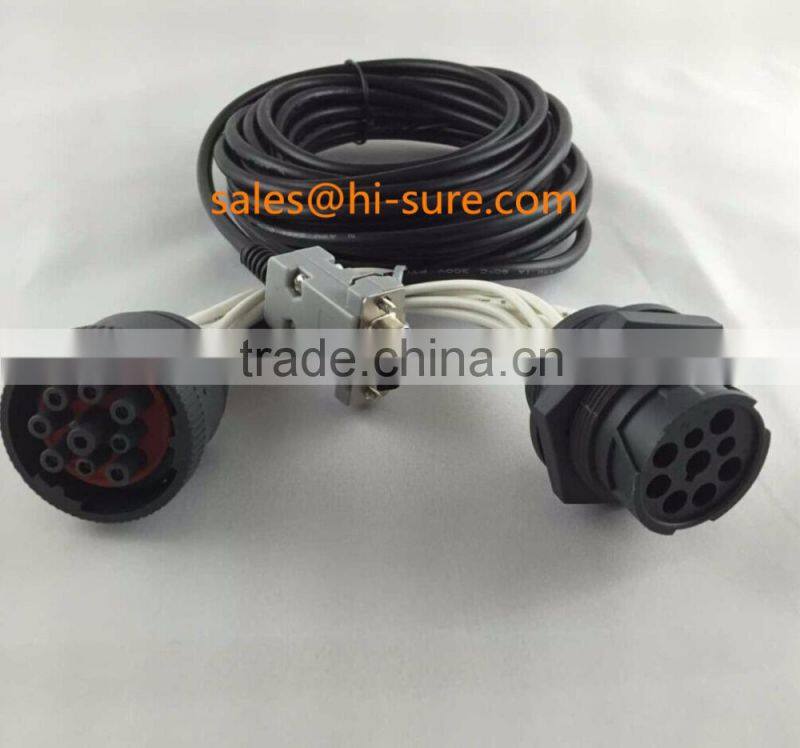 Wire harness manufacturers deutsch connectors J1939S to HDB15 & J1939P B022 split Y cable