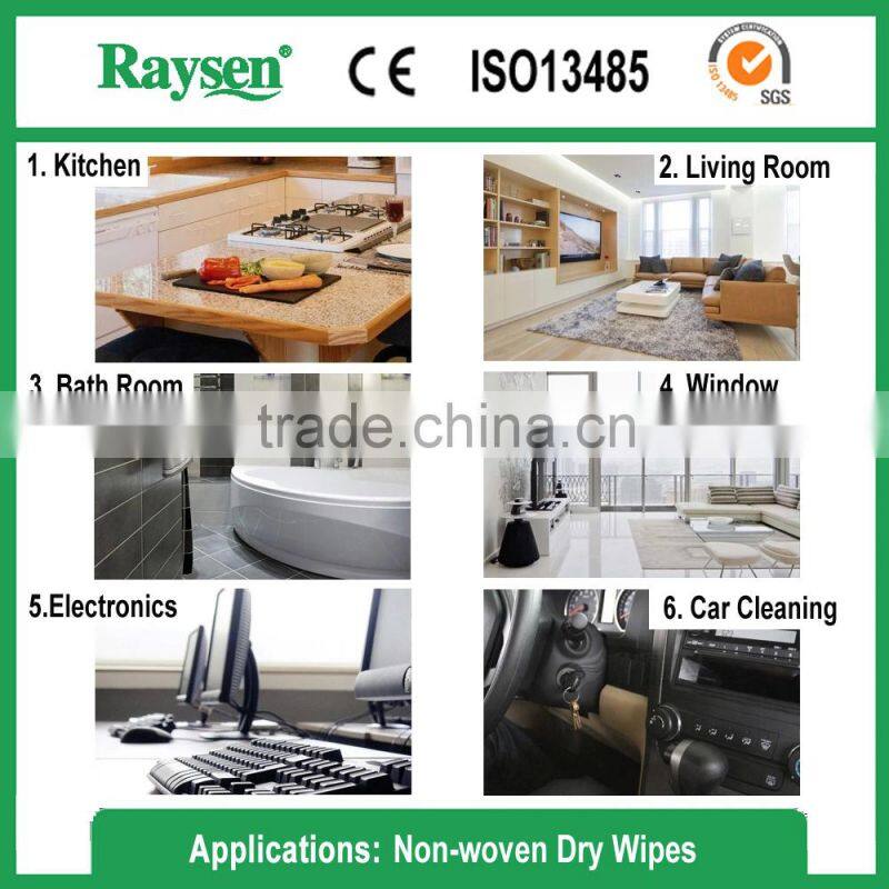 Cheap multi-purpose spunlace non woven wipes roll from Raysen