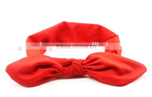 YA New Cute Girls and Women Bowknot Hairbands Turban Knot Rabbit Headband Headwrap Top Cloth Headwear Hair Accessories