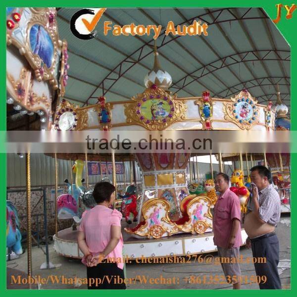 China amusement park playground equipment merry go around attraction carousel for sale