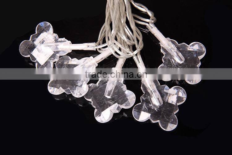 TZFEITIAN CE ROHS approval red color flower outdoor chasing string lights