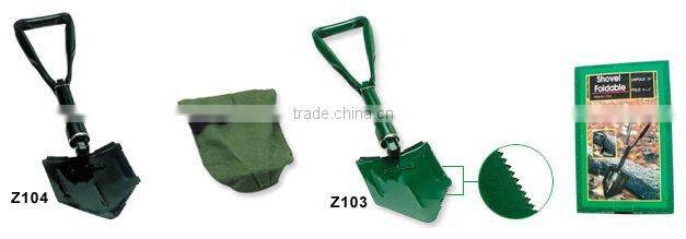 Tri folding adjustable shovel Z104