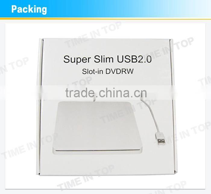 USB2.0 Slot in External DVD RW Case with SATA interface