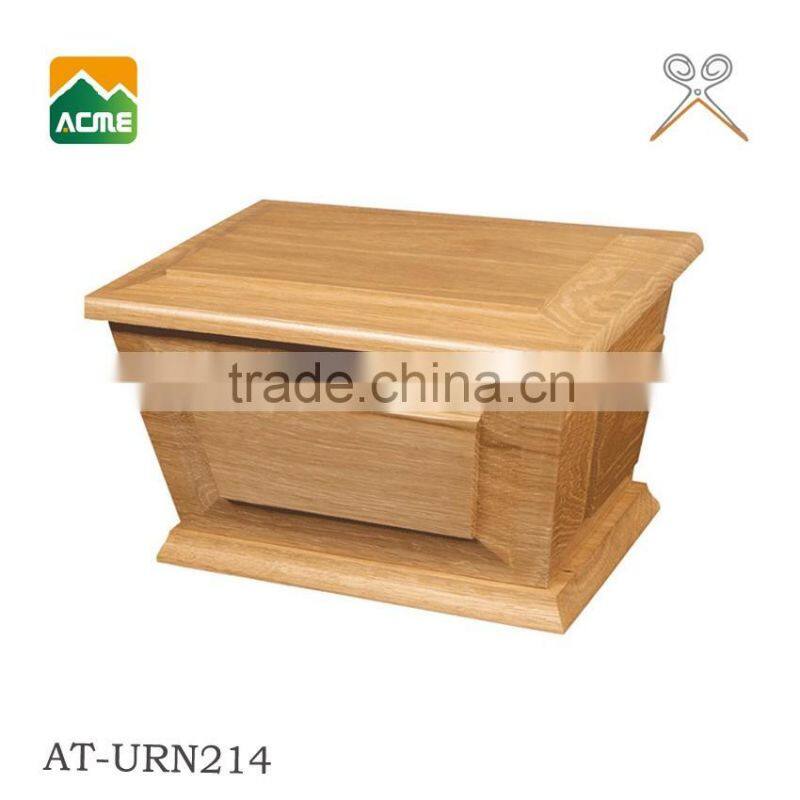 AT-URN214 good quality pet cremation wooden urns factory
