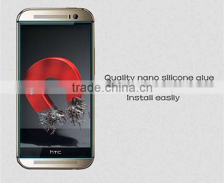 mobile phones accessories/cell phones accessories tempered glass screen protector for HTC One M8
