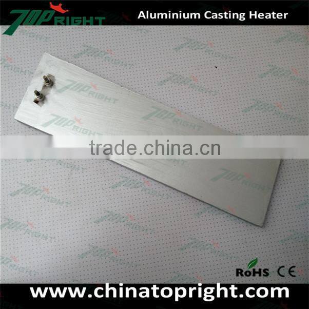 Cast in heater, aluminum heating element for Packaging machinery