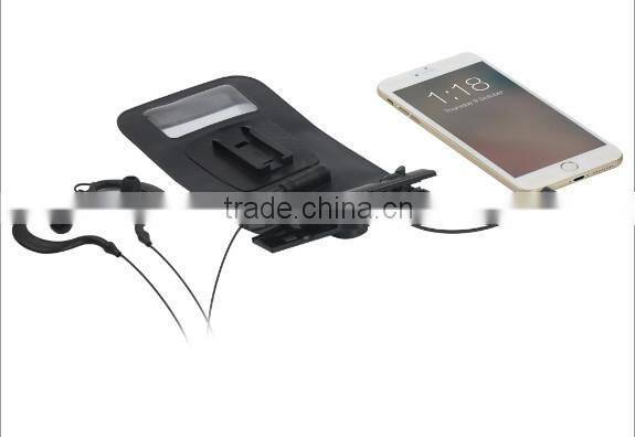 Bicycle Mount Smart Phone Case for Waterproof, PVC Dry Pounch for Rainny Weather Bicycling with IPX8 Standard