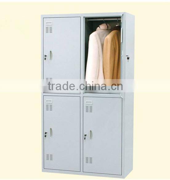 Cheap custom metal locker cabinet with 4 doors best selling products