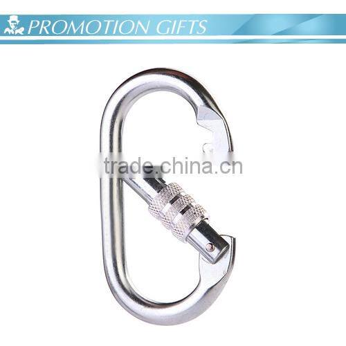 O-style metal screw lock climing carabiner
