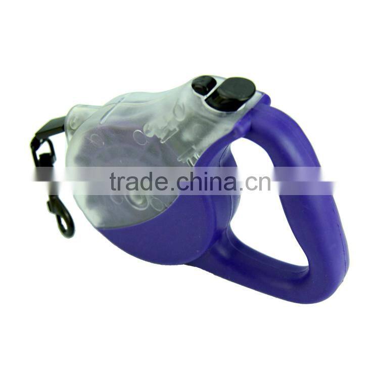 ABS and TPE Retractable Dog Leash With Mainspring, 5 Colors Available