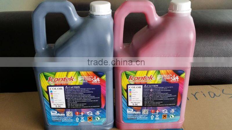 2015 ICONTEK NEW INK BOTTLE FOR ICONTEK SOLVENT PRINTER SPT510/35PL