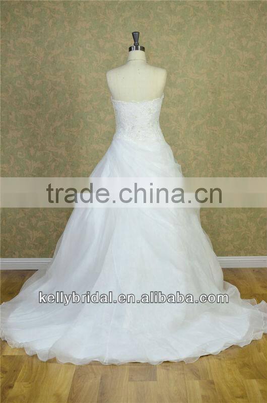 crystal beaded corset bodice top wedding dress bridal gown 2014
