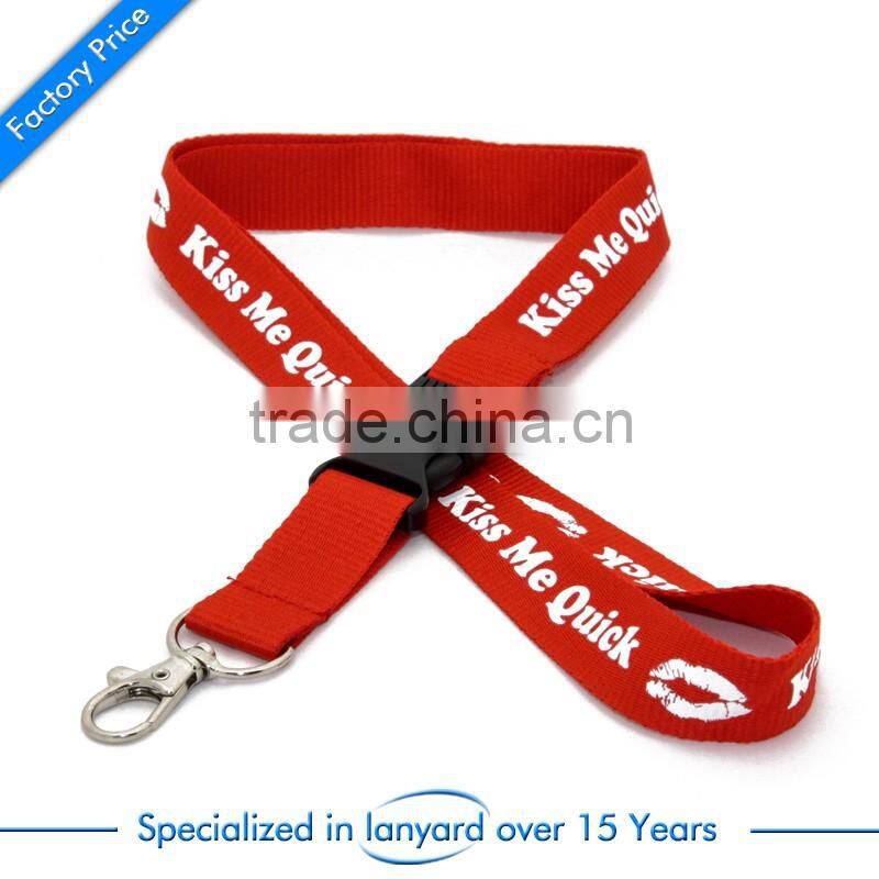 Wholesale custom thin college lanyard