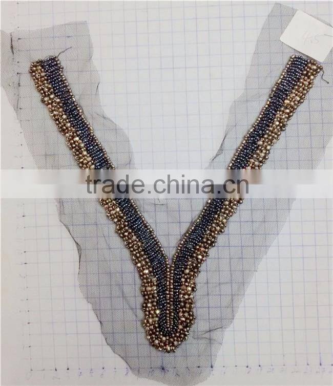 Fashion New Arrival Beaded Collar Neckline