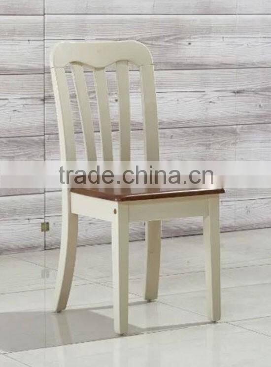 modern wooden armless dining chair in white high gloss design for dining room furniture